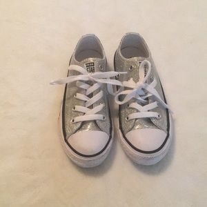 Glitz and glam Converse sneakers for little girls